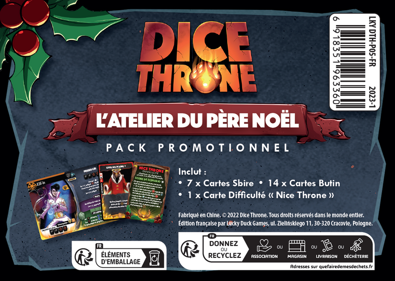 Dice Throne - Santa vs Krampus - Extension atelier du Père-Noël (FR)