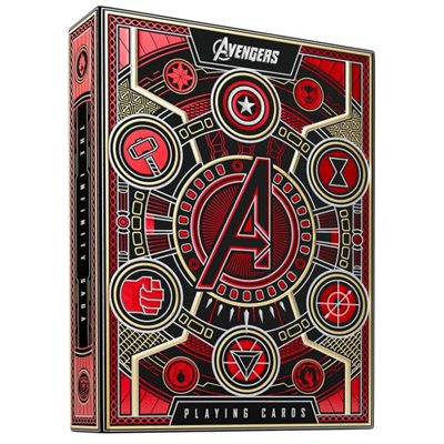 Jeu de cartes classique - Avengers - rouge