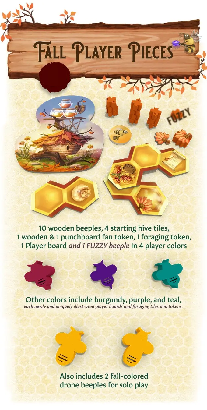 Honey Buzz Fall Flavors Player Pieces Pack (EN)